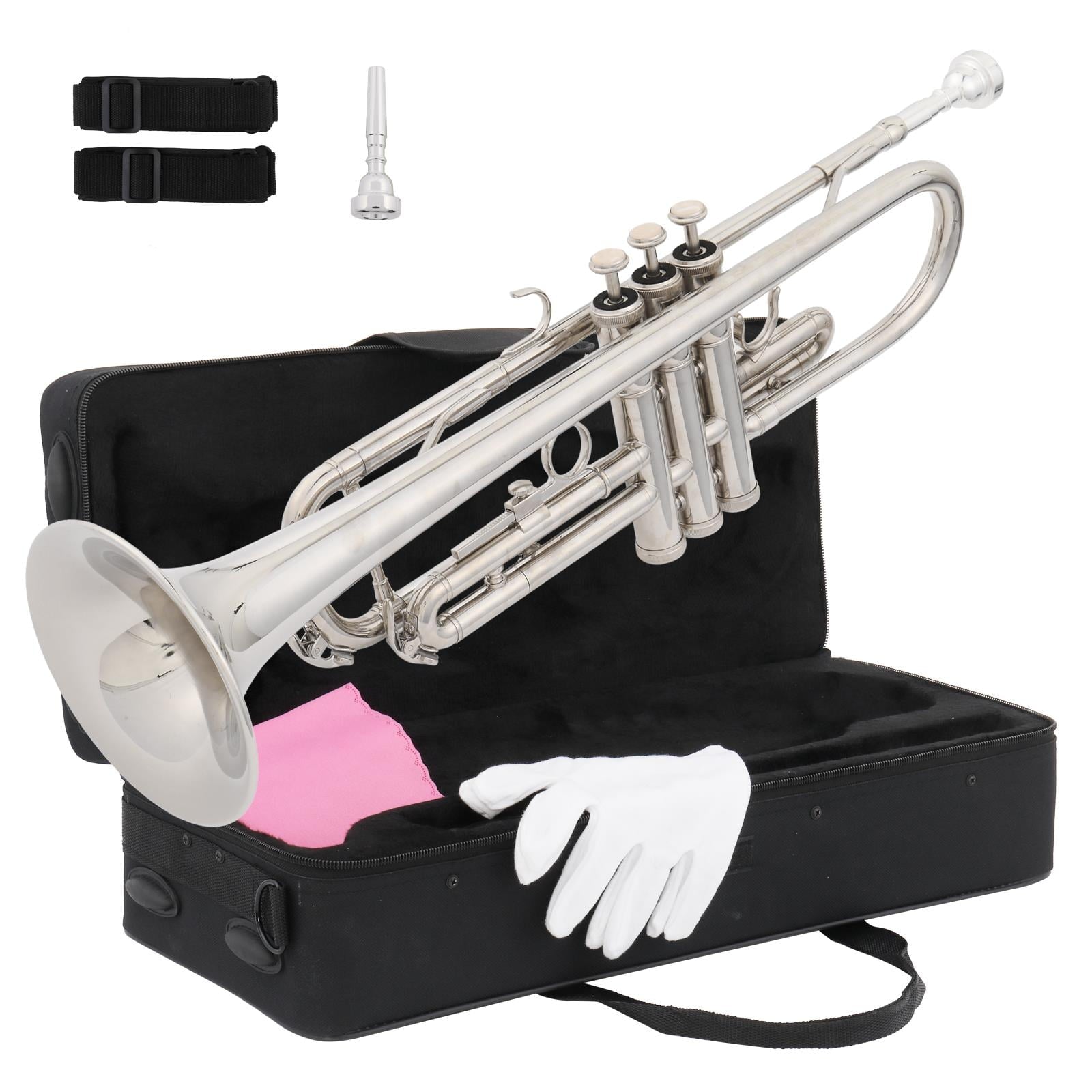 B-Flat Trumpet shown in the silver option