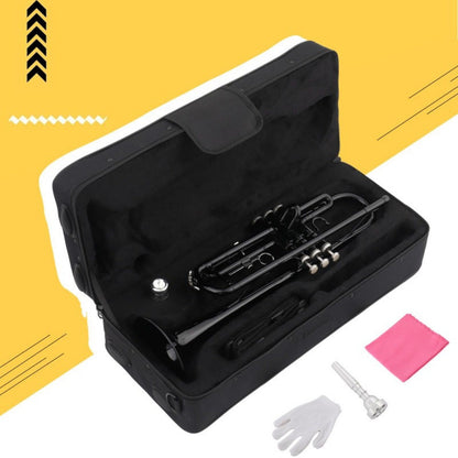 B-Flat Trumpet, 8.7 Cm, 50 Cm, Black, Nickel, Plating for School Band detail image - detail view 5