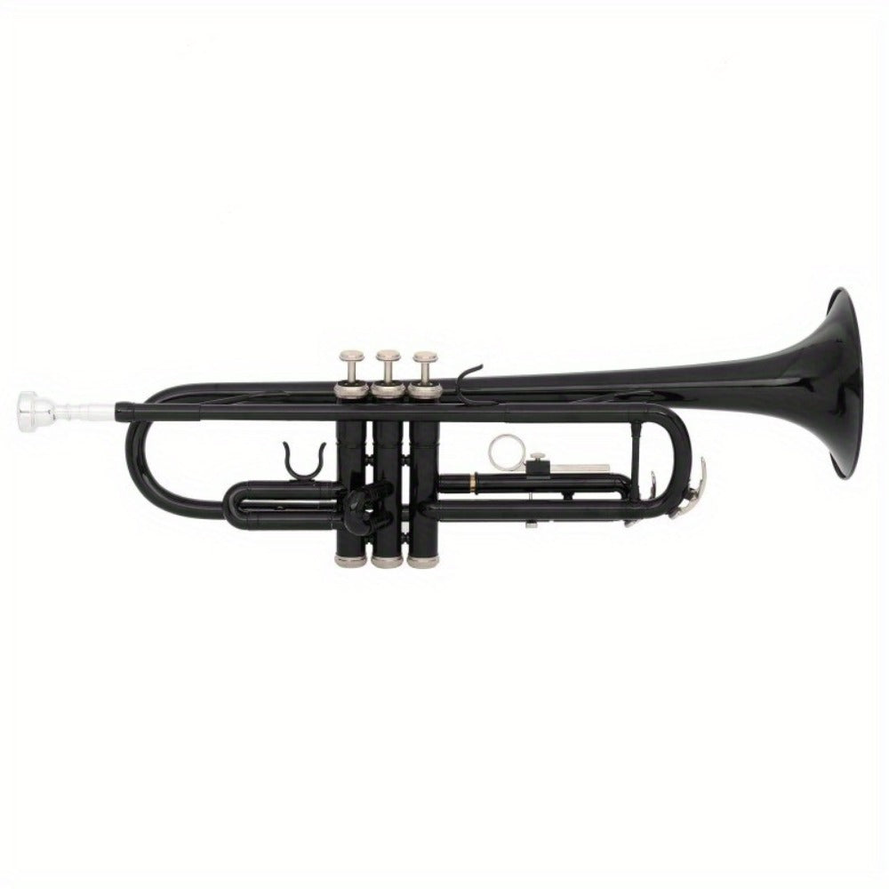B-Flat Trumpet, 8.7 Cm, 50 Cm, Black, Nickel, Plating for School Band detail image - detail view 6