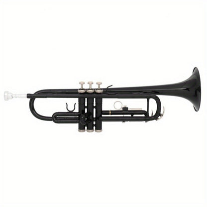 B-Flat Trumpet, 8.7 Cm, 50 Cm, Black, Nickel, Plating for School Band detail image - detail view 6