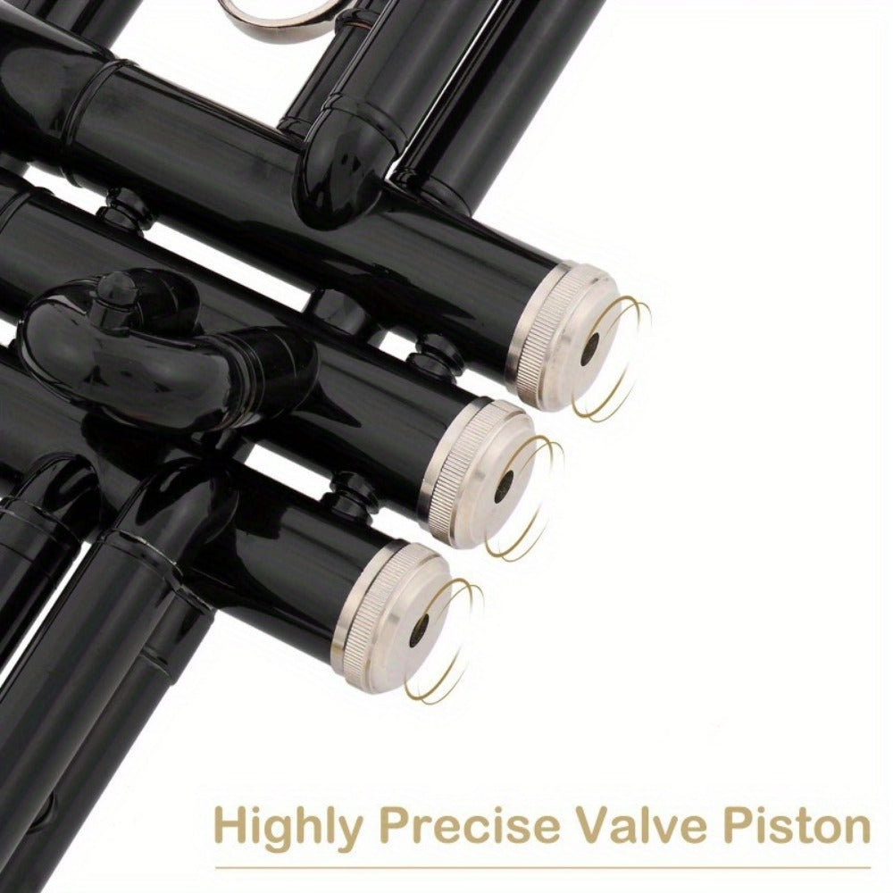 B-Flat Trumpet, 8.7 Cm, 50 Cm, Black, Nickel, Plating for School Band detail image - detail view 9