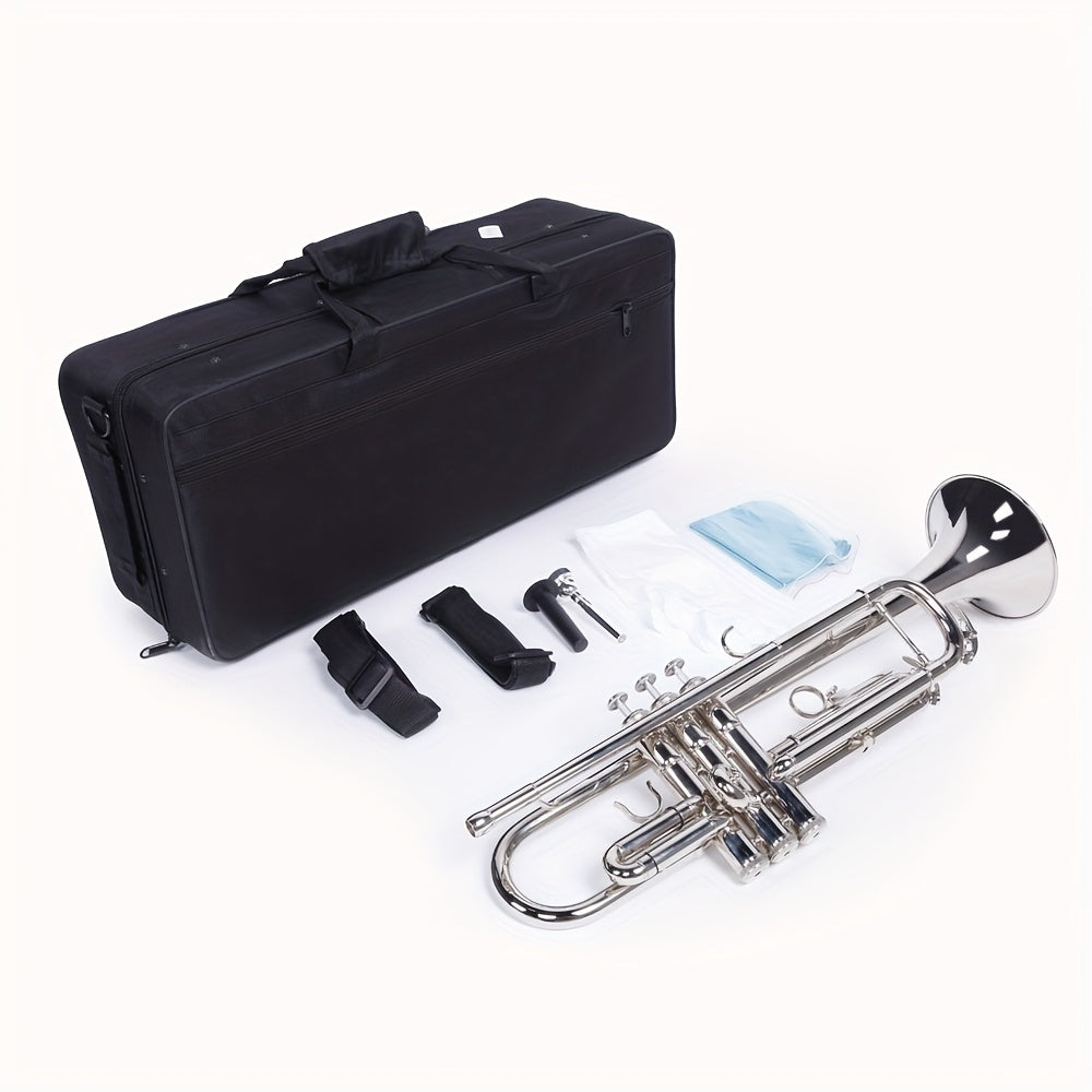 B-Flat Trumpet shown in the Silvery Small option