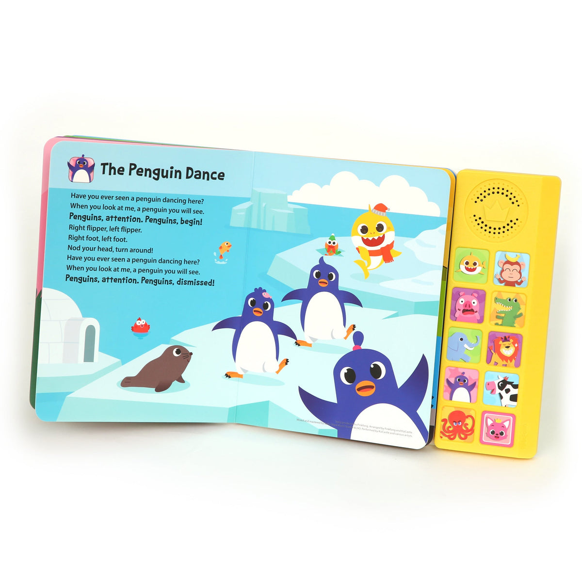 Baby Shark Sound Book for Toddlers, Pinkfong 10-Button Interactive Animal Songs Sing-Along Nursery Rhymes Learning Book Kids Ages 1-3
