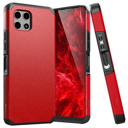 Revvl 7 5G Case Heavy Duty Dual Layer Shockproof with Magnetic Support – Hybrid Hard PC TPU Drop Protection Cover for T-Mobile Revvl 7 5G with Raised Bezels & Precise Cutouts