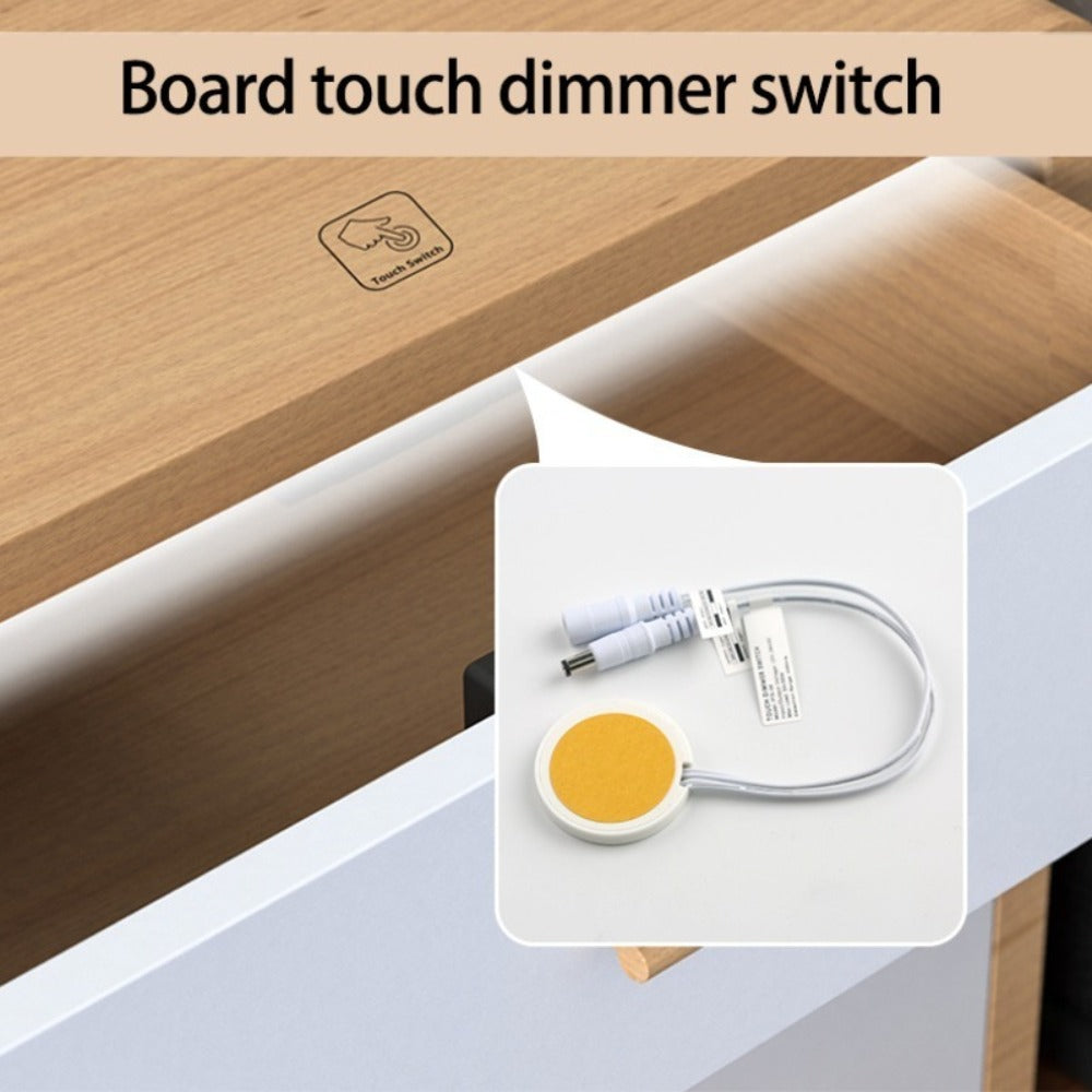Hidden Touch Sensor LED Dimmer Switch DC 5-24V, Capacitive Touch Dimming Switch for LED Light Strip