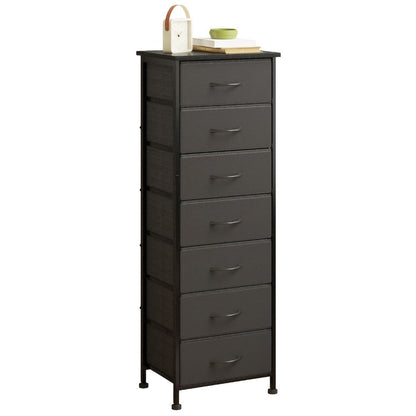 Tall Dresser with Fabric Drawers Storage Organizer 41-47 Inch 6 Drawer Chest for Bedroom Closet Entryway Clothing Storage 6 Colors