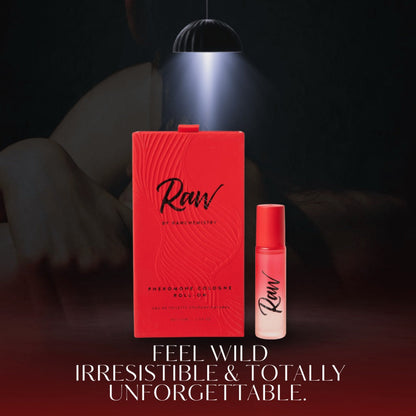 RawChemistry Raw Cologne Roll-On for Men 0.34 oz | Pheromone Infused Alcohol-Free Natural Oil Cologne Bergamot Patchouli Attract & Confidence