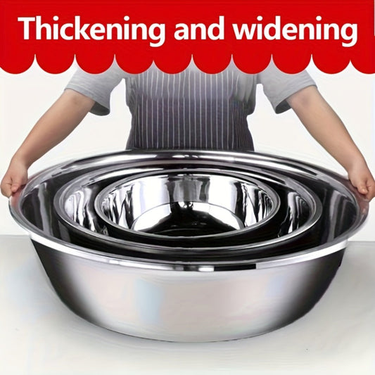 Stainless Steel Mixing Bowl Large 15.74 Inch Heavy Duty 304 Commercial Kitchen Bowl Rustproof Dishwashing Tub for Baking Cooking Pasta Prep