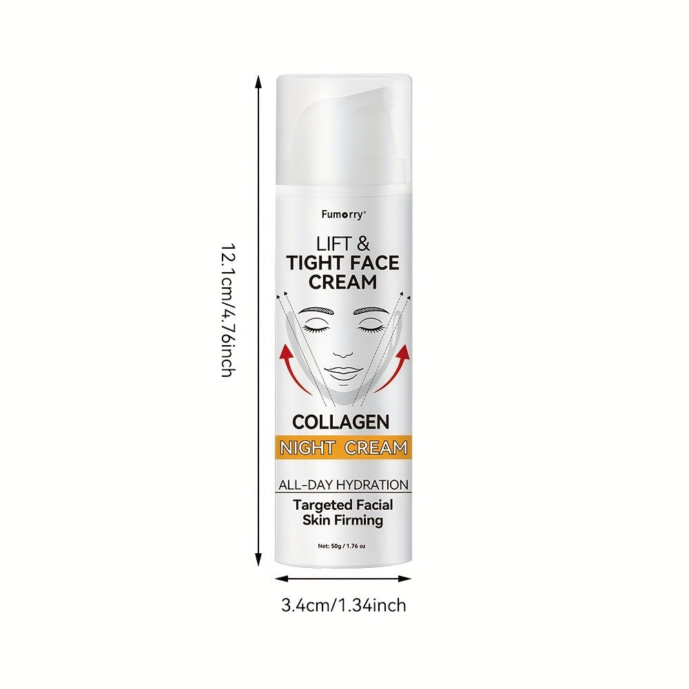 50 g Snail Mucin and Collagen Night Cream for a Daily Evening Moisturizing Facial Skin Care Routine