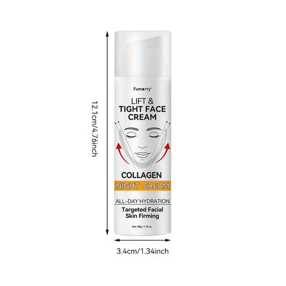 50 g Snail Mucin and Collagen Night Cream for a Daily Evening Moisturizing Facial Skin Care Routine