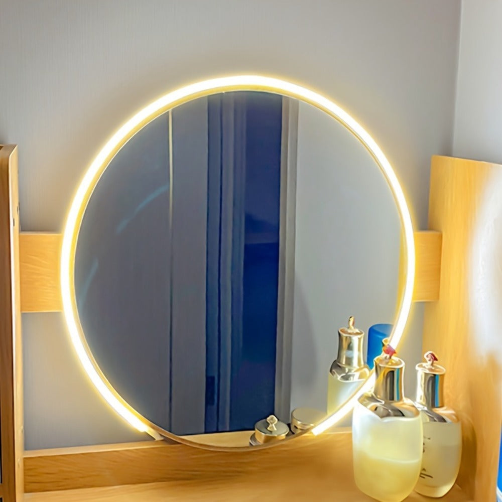 USB Mirror LED Light Strip with Touch Dimmer, White or Warm Light in 118.11-Inch Single or 196.85-Inch Two-Piece Options