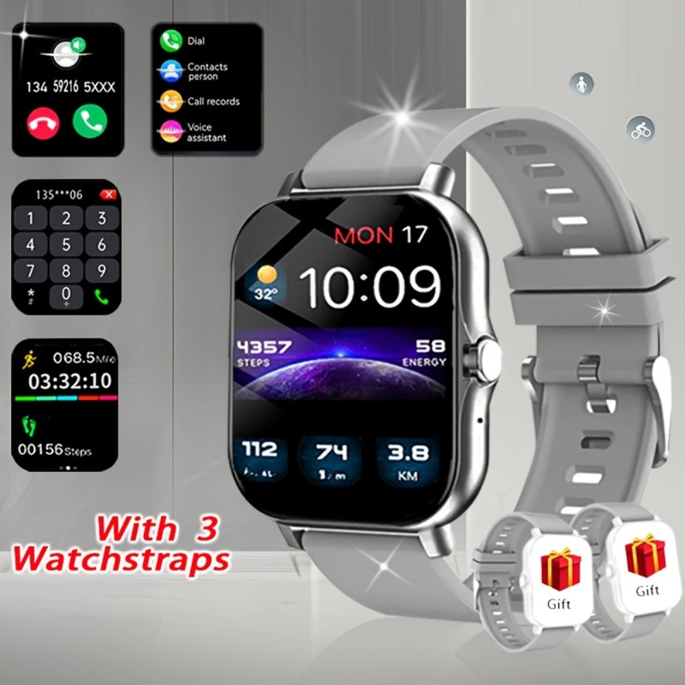 Smartwatch 1.83 Inch with GPS Navigation, Calling, Multi-Sport Modes and Dual TPU Straps for Outdoors