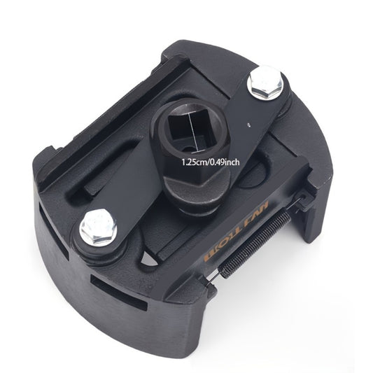 Adjustable Oil Filter Wrench – U-Shape Double Jaw Reversible Design, Hex Socket & Knob Control, Heavy-Duty Metal, Universal Fit for Car Engine Oil Filter Removal & Installation