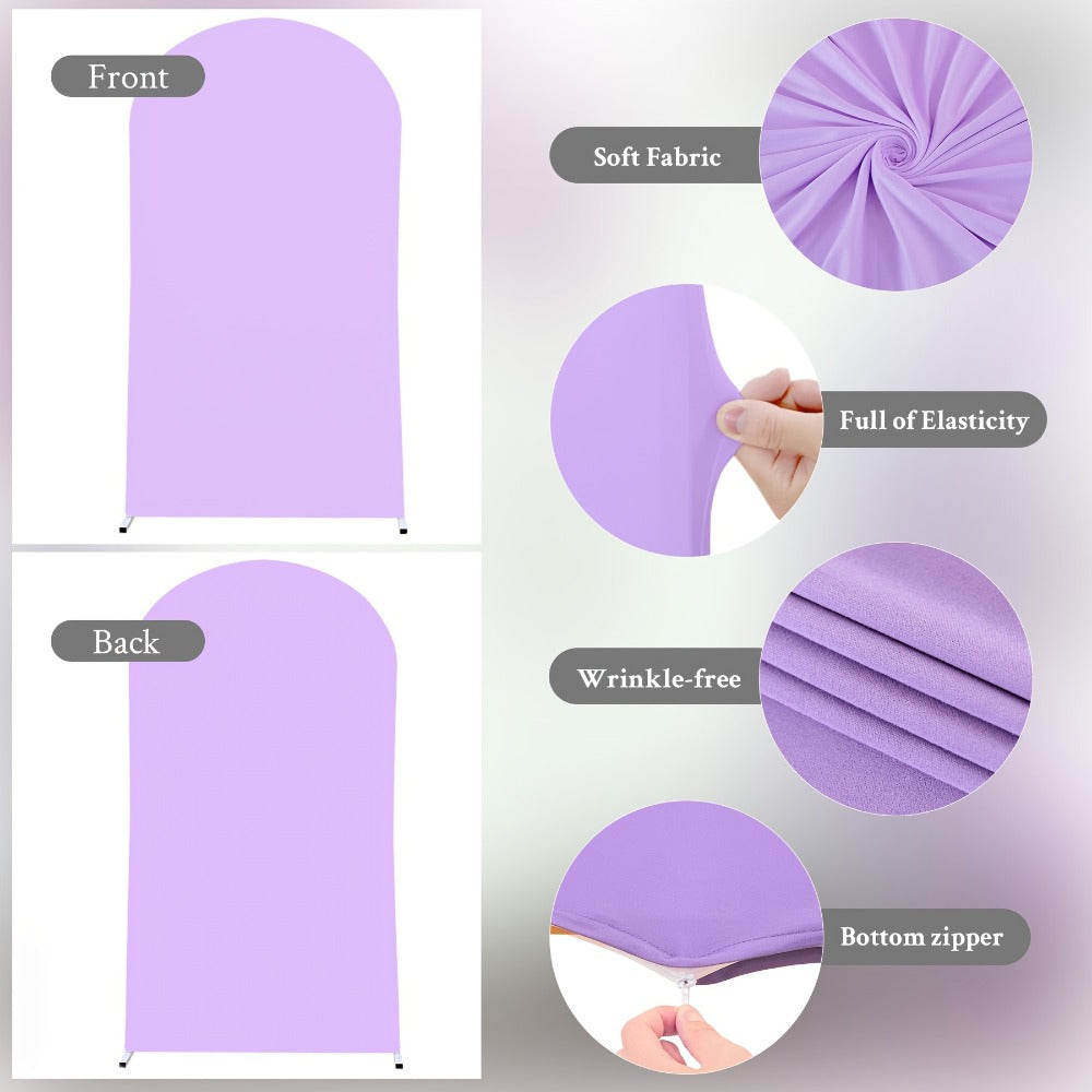 6FT Stretch Fabric Arch Cover with Bottom Zipper, 72 x 31.5-Inch Size and Eight Color Options