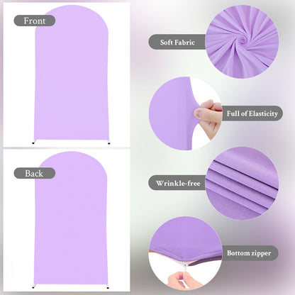6FT Stretch Fabric Arch Cover with Bottom Zipper, 72 x 31.5-Inch Size and Eight Color Options