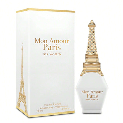 Women's Eau de Parfum Full Size - Mon Amour Paris Floral Sweet Scent EDP 3.4 fl oz | Long Lasting Fragrance for Women All Occasions