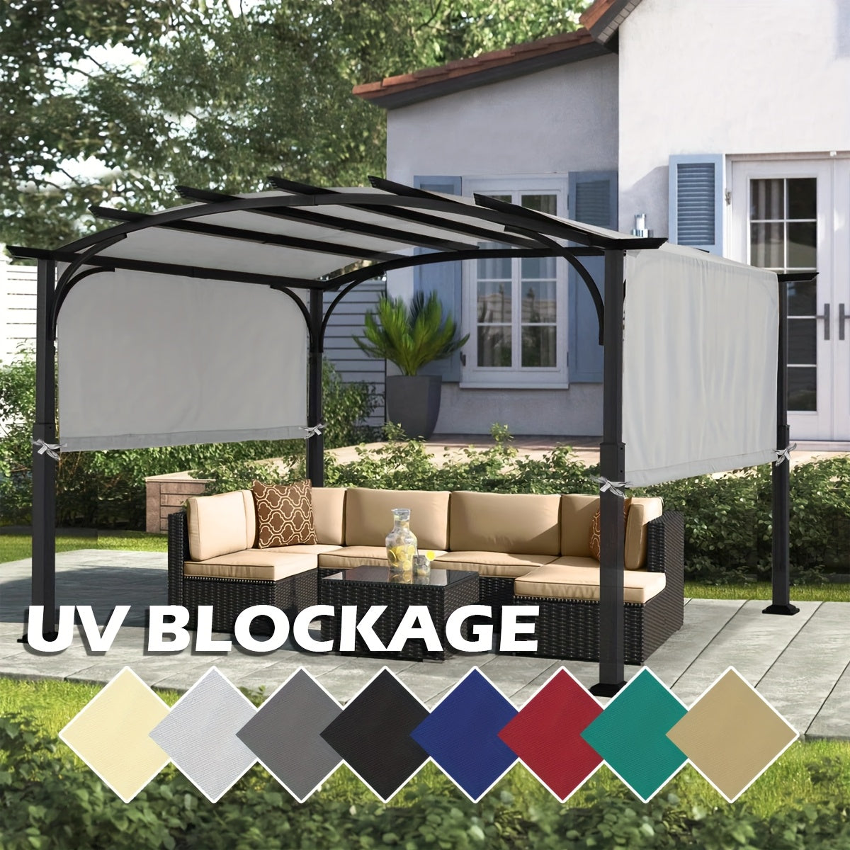 Pergola Canopy UV Resistant | Outdoor Patio Shade Waterproof Replacement