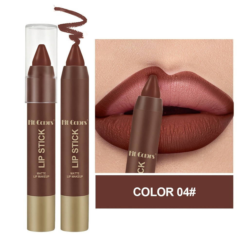 Full Coverage Matte Lipstick Set 6 Shades Waterproof Long-Lasting Non-Fading – Velvet Paste Formula Orange Brown Pink Purple Red Lip Color for All Skin Tones Daily Wear Gift Women