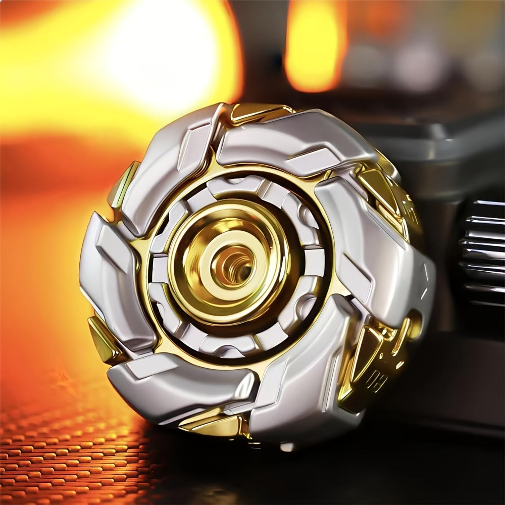 Adult Metal Fidget Spinner with Four Finish Options, 50 mm Diameter, Hex Key and Adjustable Blade Hardware