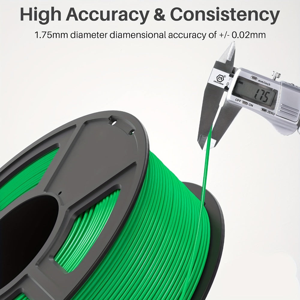 3D Printer Filament PETG 1.75mm 1kg Open-Rim Spool with 11 Solid, Transparent, Rainbow and Macaron Options