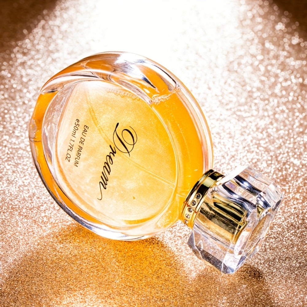 Perfume for Women in 1.7 oz Golden Floral Bottle with Rose Accent and Formaldehyde-Free EDP Formula