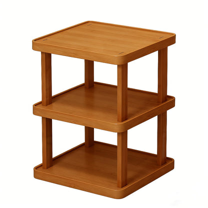 Bamboo Shoe Rack Multi-Tier Freestanding Shoe Organizer Wood Grain Space Saving Shoe Shelf for Entryway, Living Room, Bedroom & Dormitory – 6 or 9 Tier