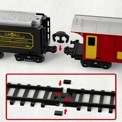 Electric Train Set for Kids with Steam Locomotive Engine Lights & Sound with the Listed Color, Size or Set Options for Everyday Use