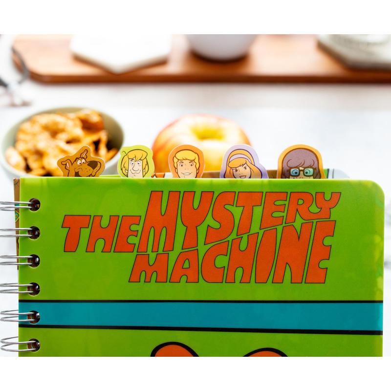 Scooby-Doo Spiral Notebook for Kids Mystery Machine 5-Tab Journal 75 Lined Pages Character Bookmark Tabs | Officially Licensed Scooby-Doo Gift for Boys Girls Fans Ages 5 6 7 8 9 10