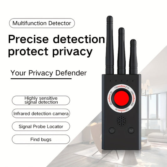 Portable Privacy Scanner Rechargeable – Detects Hidden Cameras, Infrared Wireless Cameras & USB Charging Bugs, No Wireless Signal Transmission, Passive Detection for Travel, Hotel & Home Security
