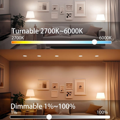 A19 E26 Wi-Fi Smart Light Bulbs with RGB Color and White Modes in Two-, Four- or Six-Bulb Packs