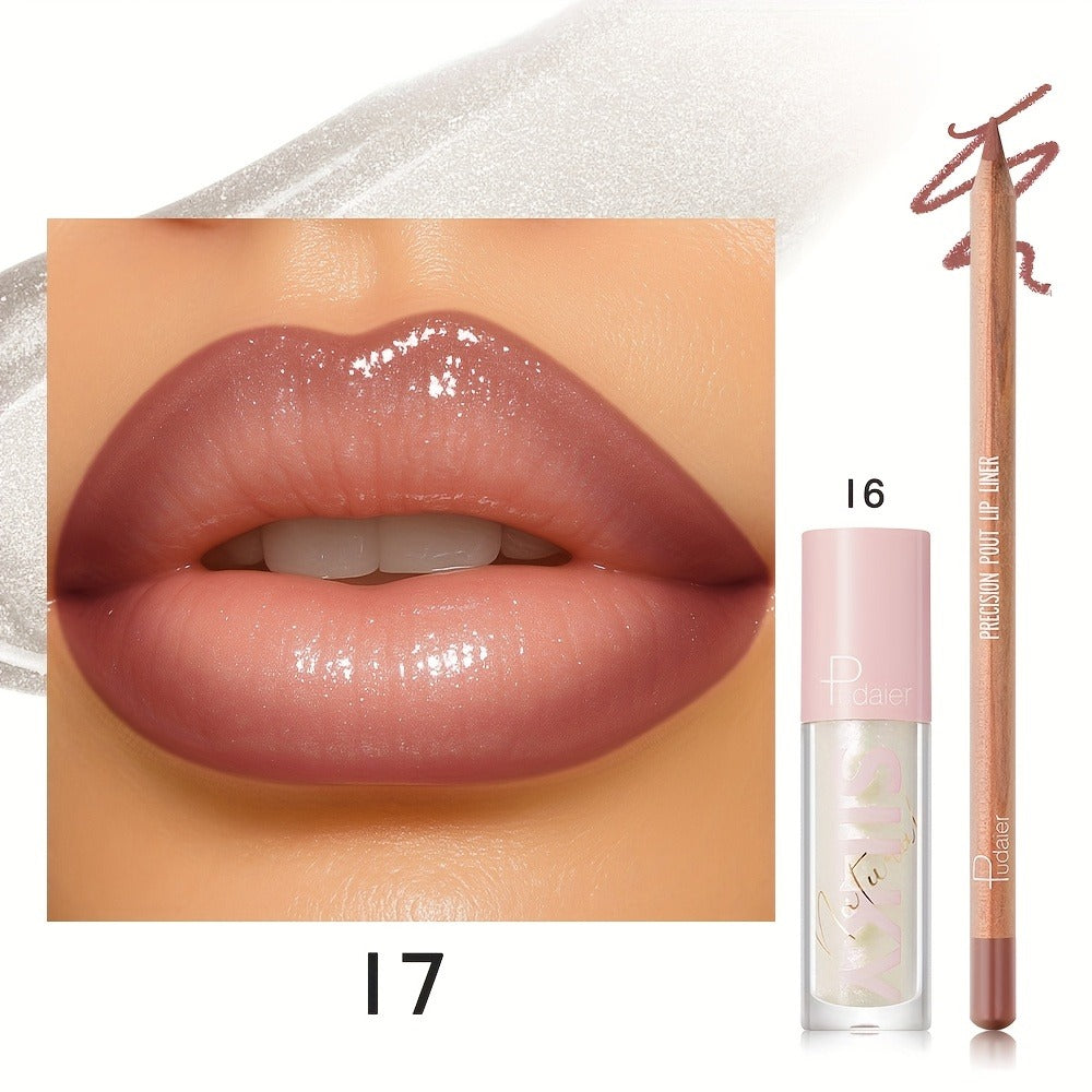 Lip Color and Liner Duo with Eight Recorded Shade Options from 14 Through 24 and Pink-Cap Tube