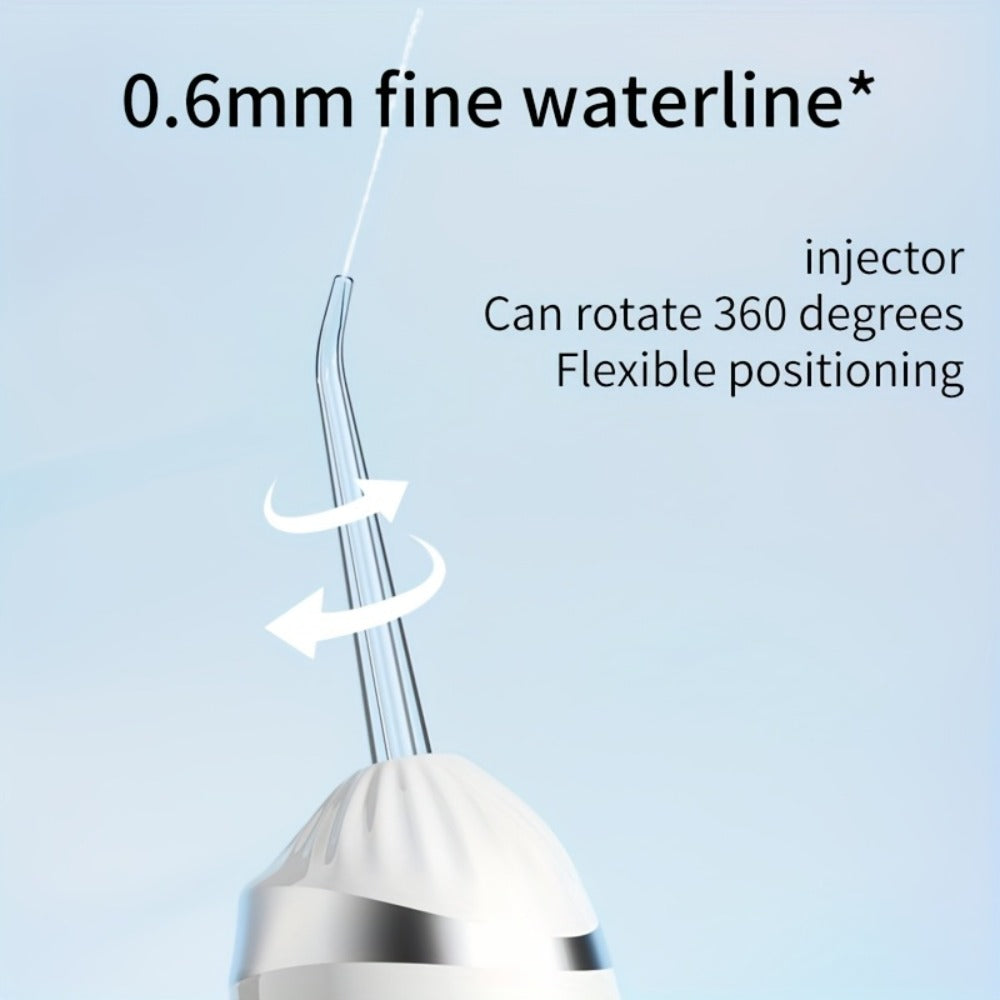 Water Flosser Portable Three-Mode Design with USB Charging, Brush Head Attachment and Three Color Options
