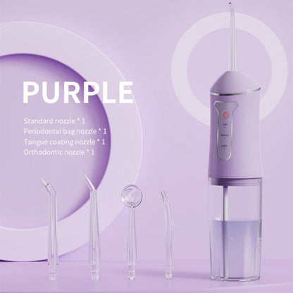 Water Flosser Cordless Three-Mode Design with Four Nozzles, USB Charging and Four Color Options