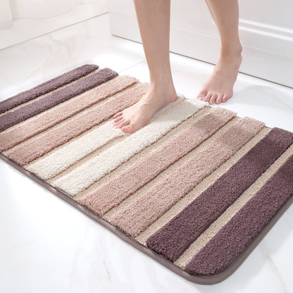 Chenille-Style Bath Rug in Three Color Labels and 16 x 24 or 20 x 32-Inch Checkout Size Options