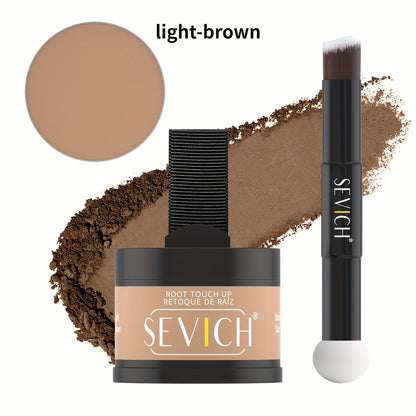 4 g plus 4 g Hair Root Touch-Up Powder Kit with Refill, Brush and Eight Checkout Options for Daily Use