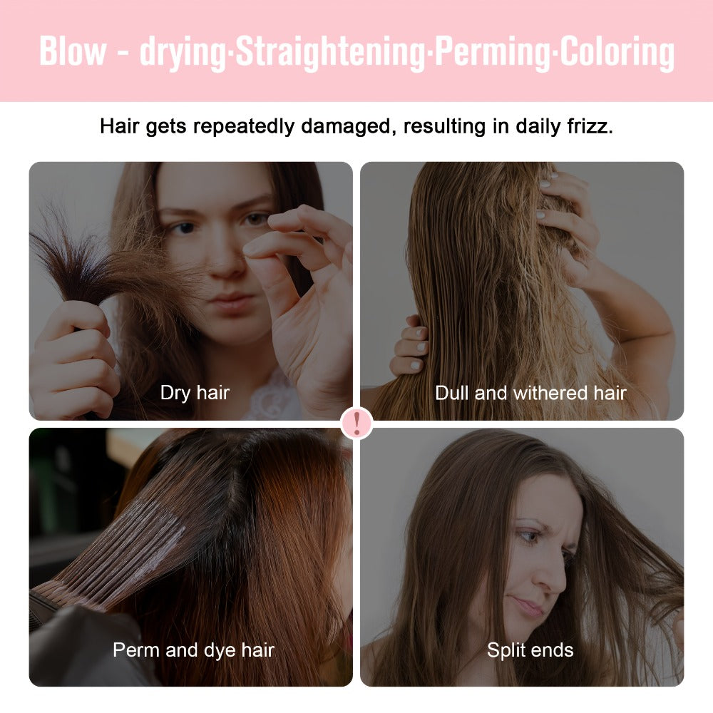 Leave-In Conditioner Spray with Heat Protectant 6.55oz — Deep Conditioning Anti-Frizz No-Rinse Hair Spray, Instant Hydration Shine for Dry Damaged Color Treated All Hair Types Women