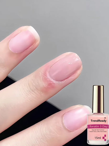 Nail Hardener Base Coat 2 Pack – Protein Repair Strengthener Treatment, HEMA-Free, Ridge Filler, Clear Polish for Weak Brittle Peeling Nails, Fast Dry Long Lasting
