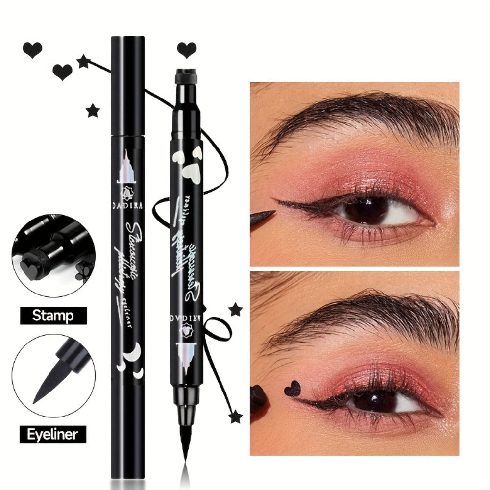 Waterproof Eyeliner Pen Set 6pcs Double-Ended Liquid Eyeliner Kit – Smudge-Proof, Oil-Proof, Long-Lasting Precision Eye Liner Pencil for Women, All-Day Wear, Cat Eye, Holiday Makeup Gift Set