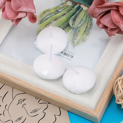 Floating Candles White Set of 42 – 1.5 Inch Small Pool Candles, 4-8 Hour Burn, Wedding Centerpiece, Pool Party, Christmas, Halloween, Easter & Thanksgiving Ambience Decoration