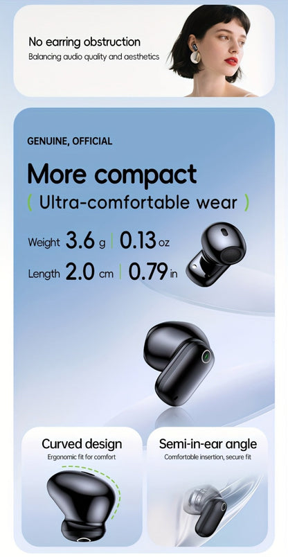 Acer OHR501 Dolby Surround Sound Wireless Earbuds Bluetooth 5.4 Semi-In-Ear TWS Intelligent Noise Cancellation Fingerprint Touch Control Ultra-Low Latency Type-C Fast Charging 8 Colors