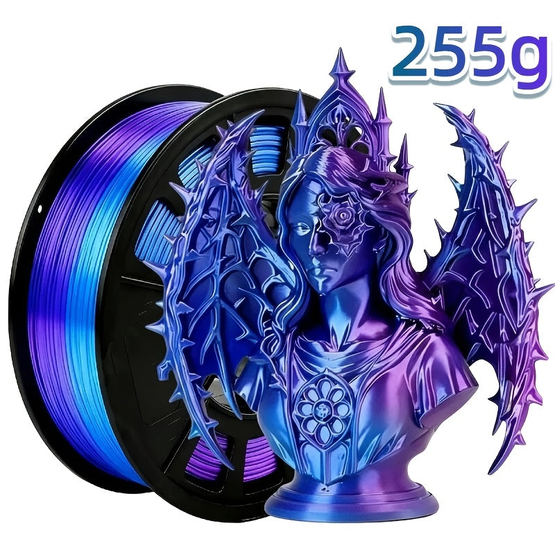 Dual Color Two-Tone PLA Filament 1.75mm 250g 9 Color Options High Precision ±0.02mm Vacuum Packed Gradient Effect Beginner Friendly Wide FDM Compatibility