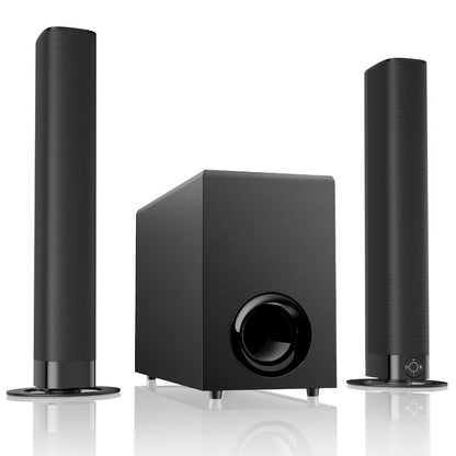 2-in-1 Separable TV Soundbar with Subwoofer – Surround Home Theater Sound Bar for Smart TV, ARC, Optical & AUX Connection, DSP Technology, Infrared Remote Control, Wireless Speaker System