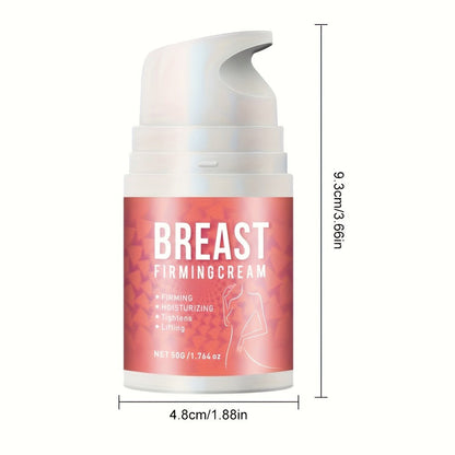 Body Cream 50g Pump Bottle with Jojoba Oil, Honey, Caffeine and Shea Butter for Bust and Chest Massage