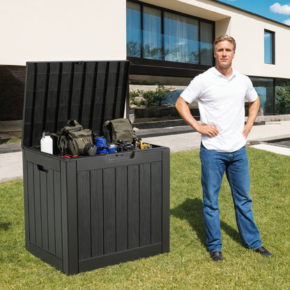 Deck Box Resin Heavy Duty 230LB Lockable | Patio Garden Pool Garage