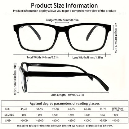 Reading Glasses – Twelve-Pair Blue-Light Reader Bulk Set with Anti-Glare Lens Feature for Home and Office
