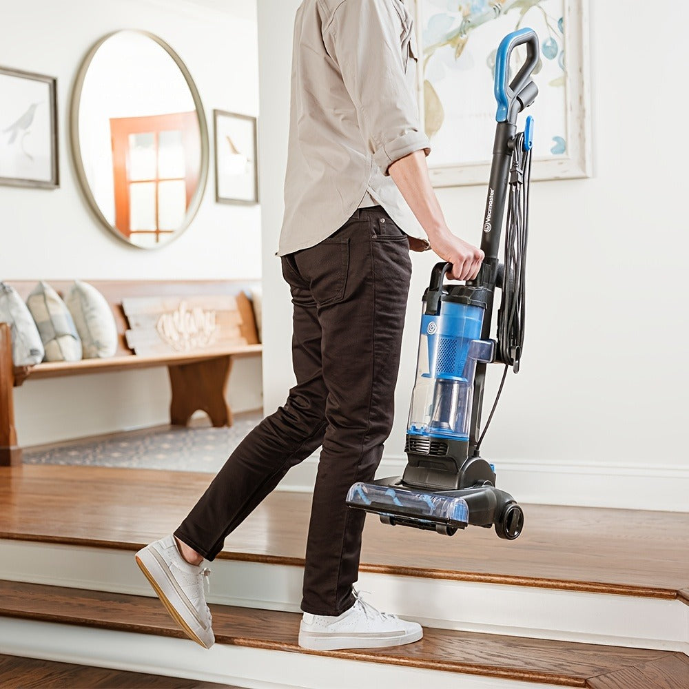 Vacmaster Bagless Upright Vacuum Cleaner 1150W Cyclone Filtration Large Dust Cup 17ft Cord for Carpet Hard Floor Pet Hair Powerful Suction Home Vacuum
