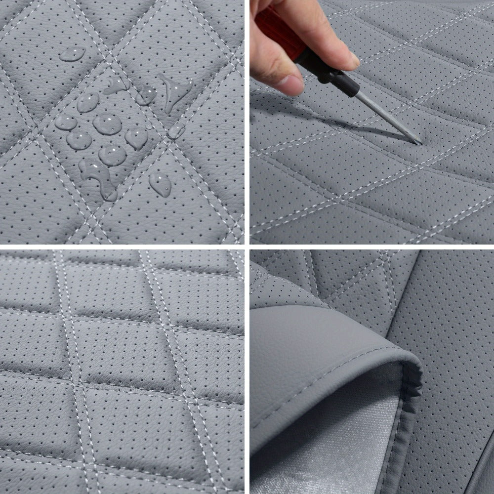 Car Seat Covers Front Pair with Full-Surround High-Back Design and Fifteen Color or Pattern Options