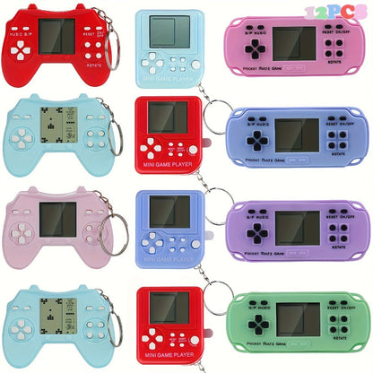 Party Favors Multicolor Gaming-Controller Keychains in 6- or 12-Piece Packs with Fidget Format