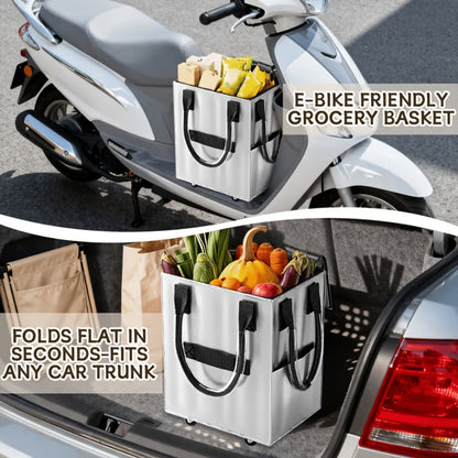 60 L Rolling Grocery Bag with Wheels in Black or Rose Gold for Shopping, Travel and Utility Use