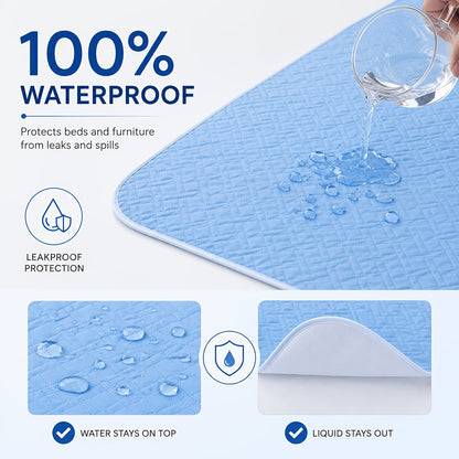 Washable Incontinence Pad Leak Proof Mattress Protector Reusable Cotton Bed Pad for Seniors Elderly Teens Menstruation Quilted Underpad Multiple Sizes